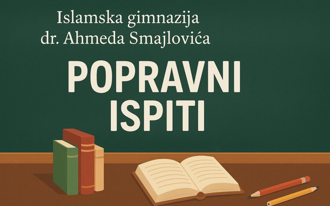 Raspored popravnih ispita iz predmeta Matematika i Kemija za učenike svih razreda