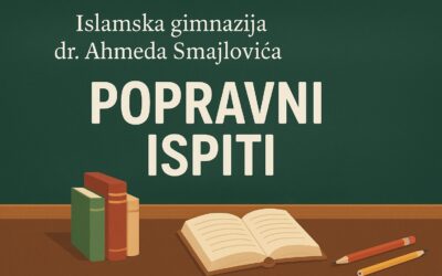 Raspored popravnih ispita iz predmeta Matematika i Kemija za učenike svih razreda