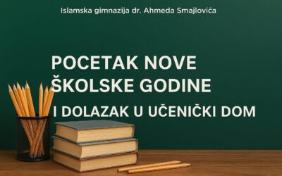 Početak nove školske godine 2025./2026. i dolazak u Učenički dom